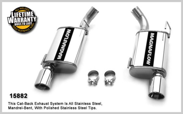 Magnaflow 2005-2009 V8 Mustang Axle Back Exhaust - 15882