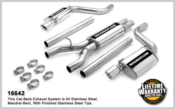 Magnaflow Catback Exhaust - 2005-2010 Charger, Magnum, & 300 6.1L SRT8 Hemi - 16642