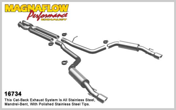 Magnaflow 3" Competition Catback Exhaust - 2005-2006 Pontiac GTO (6.0L) - 16734