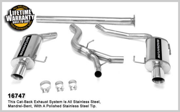 Magnaflow Performance Stainless Steel Catback Exhaust - 2005-2009 Subaru Legacy GT (2.5L) - 16747