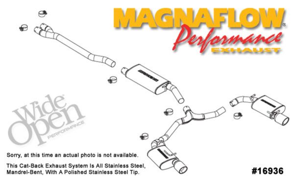 Magnaflow Catback Exhaust 2005+ 2.7L and 3.5L Charger, Magnum, 300 (Dual Exit) - 16936