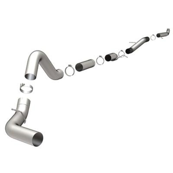 Magnaflow Performance 5" Aluminized 'Custom Builder' (Turbo Back) Exhaust System - 2001-2007, Chevrolet/GMC 2500/3500 Duramax, V8 6.6L (EC-CC/SB-LB) - 18982