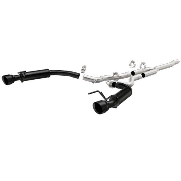 Magnaflow Competition Series Catback Exhaust with Black Coated Tips - 2015+ Ford Mustang (L4 2.3L) - 19256