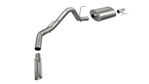 Corsa DB Passenger side exit Cat-Back exhaust 2011-2013 Ford F150 3.5L EcoBoost - 24392