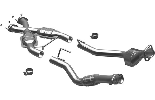 Magnaflow X-pipe with California Legal Cataytic Converters -1986-1993 Ford Mustang 5.0L V8 - 337338