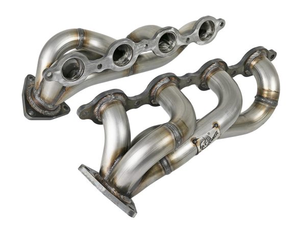 AFE 1 3/4" Twisted Steel 304 Stainless Steel Headers - 2019+ Chevy Silverado & Sierra 1500 (5.3L & 6.2L V8) - 48-34134