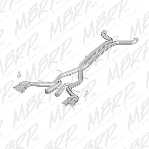 MBRP Race Series 3" 409 Stainless Catback - 2016+ Chevy Camaro SS (6 Speed Manual) - S7033409