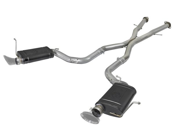 AFE Power 3" Mach Force XP 304 Stainless Catback Exhaust (No Resonators) - 2012+ Jeep Grand Cherokee SRT8 & Trackhawk (6.4L & 6.2L Hellcat V8) - 49-38058