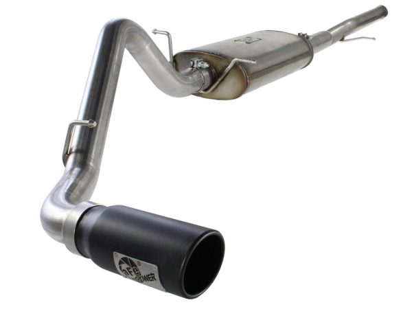 AFE Mach Force XP 3" Single Side Exit Catback Exhaust System (Black Tip) - 2014-2018 Chevy Silverado & GMC Sierra 1500 (5.3L) - 49-44038-B