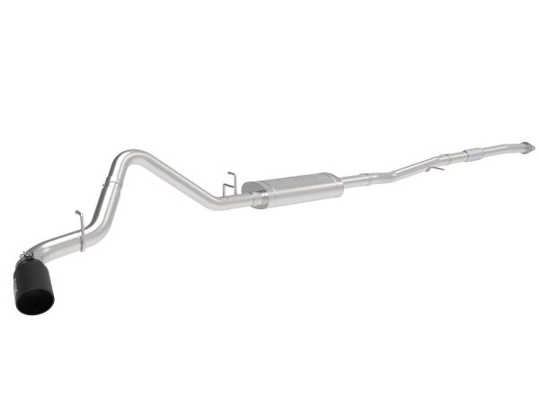 AFE Apollo GT Series 3" 409 Stainless Steel CatBack Exhaust System (Black Tips) - 2019+ Chevy Silverado & Sierra 1500 (2.7L Turbo I4) - 49-44108-B