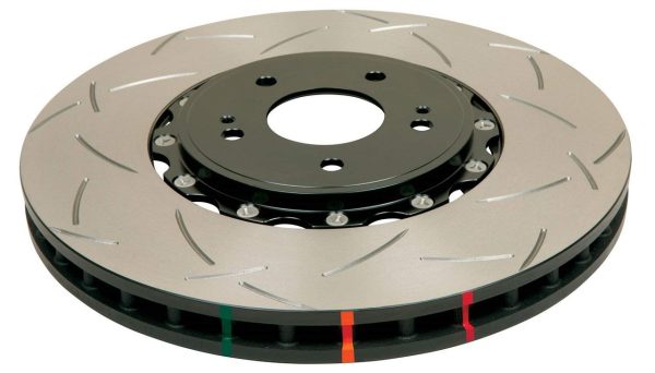 DBA 5000 Series Two Piece T3 Slotted Brake Rotor (Front) - 2012+ Jeep Grand Cherokee SRT8 (6.4L V8) - 52632BLKS