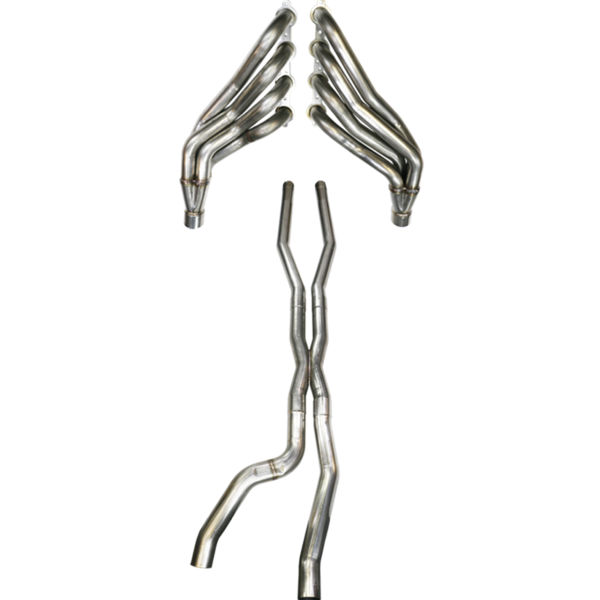 Texas Speed 304 Stainless 2" Long Tube Headers with 3" Off Road X-pipe - 2009-2015 Cadillac CTS-V (6.2L LSA) - TSP0914CTSVHXOR