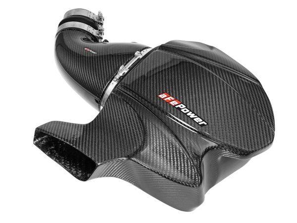 AFE Black Series Carbon Fiber Cold Air Intake System w/Pro DRY S Filter ( Dry Filter) - 2012+ Jeep Grand Cherokee & Dodge Durango SRT8 (6.4L V8) - 58-10001D