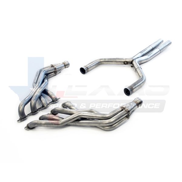 Texas Speed 1 7/8" Long Tube Headers with 3" Off Road X-pipe - 2016+ Chevy Camaro SS & 1LE - TSPG6304HX-OR-178