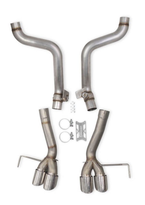 Hooker BlackHeart 304 Stainless Axleback Exhaust Kit (without Mufflers) - 2014-2019 Chevy Corvette C7 (6.2L LT1 V8) - 70401320-RHKR