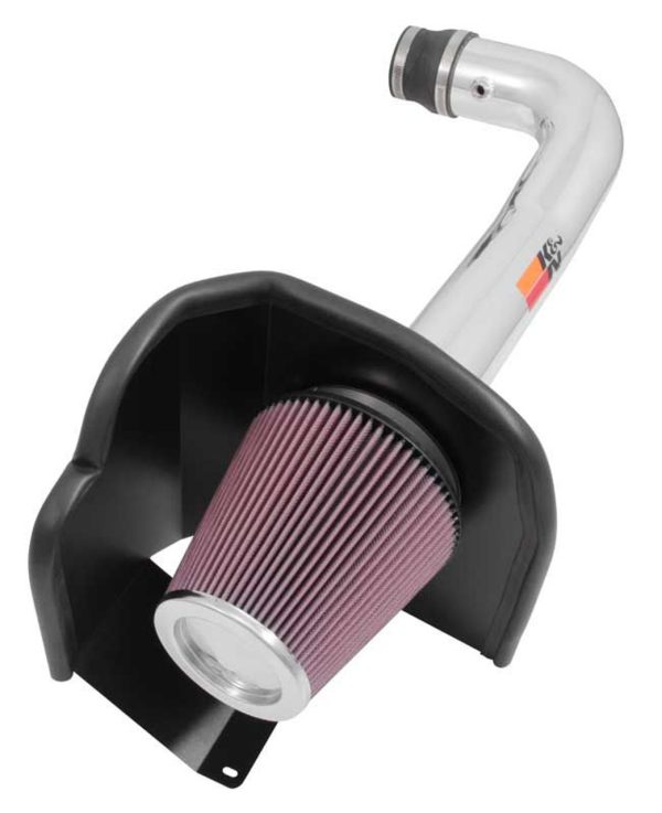 K&N Air Intake System (Polished Tube) - 2014-2018 Chevy Silverado & GMC Sierra 1500 (4.3L V6) - 77-3085KP