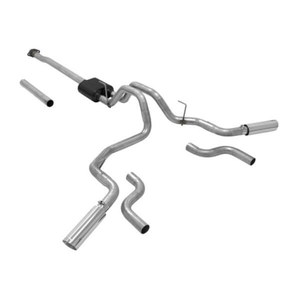 Flowmaster American Thunder Catback Exhaust System - Moderate/Aggressive Sound - (Polished Tip) - 2015-2019 Ford F-150 (All Engines) - 817725