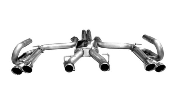 Solo Performance MACH-X3 Cat-Back Exhaust (w/ Dual Square Tips) - 2008-2014 Dodge Challenger SRT-8 (6.1L/6.4L) - 991127