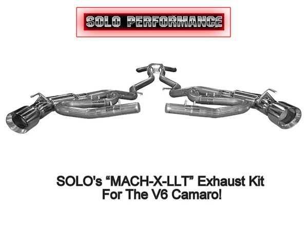 Solo Performance Mach-X-LLT Cat-Back with J-Pipes - 2010-2011 Chevrolet Camaro (3.6L V6) STD & AUTO - 993902SL