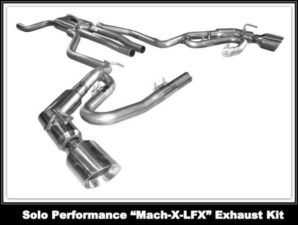 Solo Mach X-LFX Catback Exhaust- 2010-2015 Chevy Camaro V6 (3.6L) - 993961