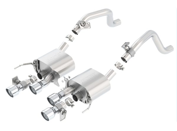 Borla S-Type Axleback Exhaust (W/AFM & NPP) - 2014+ Chevrolet Corvette C7 (LT1) - 11874