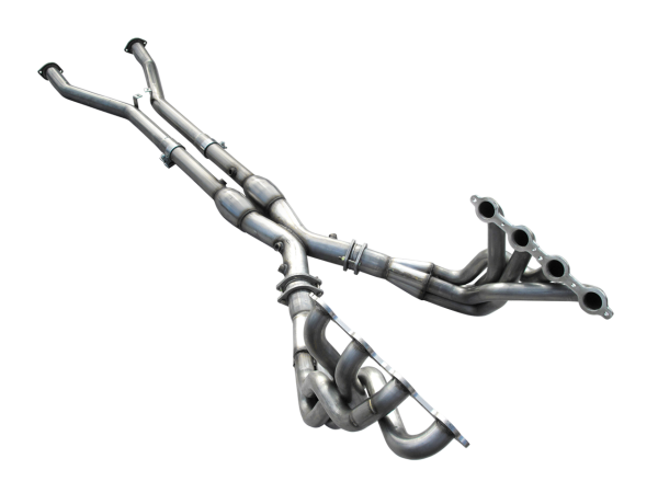 ARH 1 3/4" Long Tube Headers with High Flow Catted X-pipe - 2004 Chevy Corvette C5 & Z06 - C5-04134300LSWC