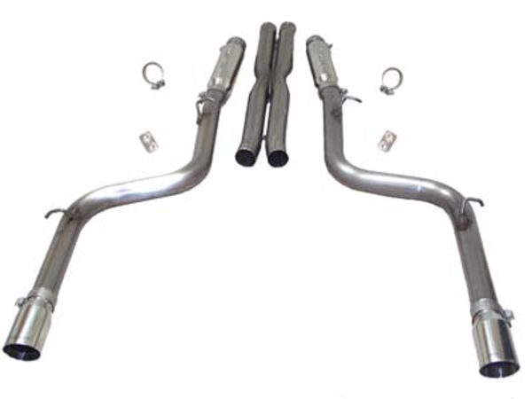 SLP Loudmouth II Exhaust - 2006-2014 Dodge Charger, Magnum, & Chrysler 300 SRT8 (6.1L & 6.4L Hemi V8) - D31005