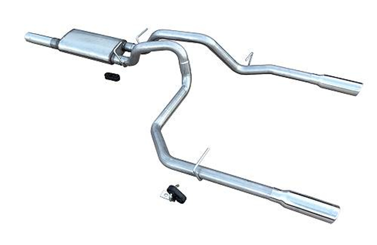 Pypes Catback Exhaust with Violator Muffler- Dual Rear Exit - 2014-2018 Chevy Silverado & GMC Sierra (6.2L V8) - SGT30V Pypes Catback Exhaust with Violator Muffler- Dual Rear Exit - 2014-2018 Chevy Silverado & GMC Sierra (6.2L V8) - SGT30V - Catback Exhausts (Dual Rear Exit) - Chris Fix