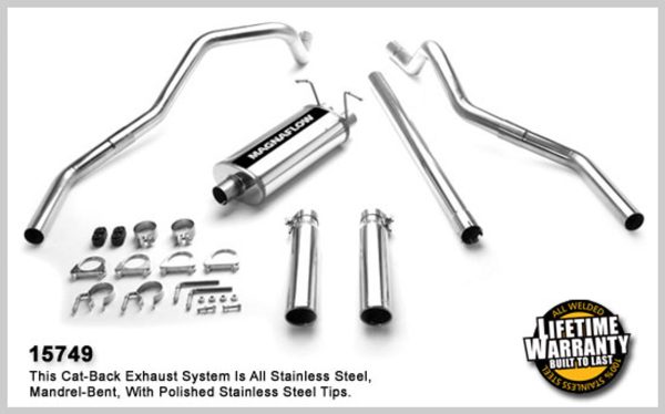 Magnaflow Dual Split Rear Exit Exhaust System - 1997-2004 Ford F-150 V8 (Crew/Ext. Cab) - 15749