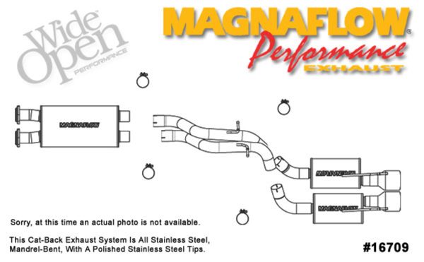 Magnaflow Catback Exhaust - 2006-2010 Jeep Grand Cherokee SRT8 6.1L Hemi - 16709