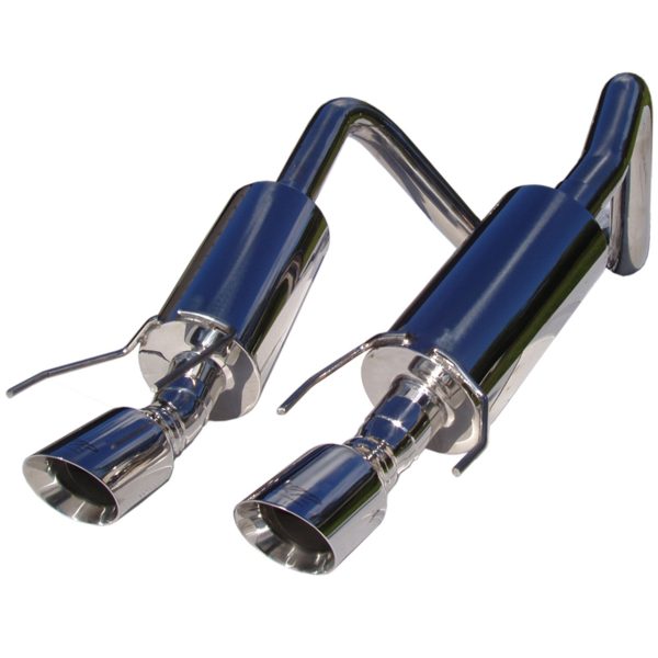 MBRP Pro Series Axleback Exhaust with Dual Tips (304 Stainless) - 2005-2008 Chevy Corvette (6.0L LS2 & 6.2L LS3) - S7000304