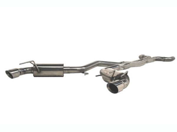 MBRP 409 Stainless Catback Exhaust w/ Round Tips - 2010-2015 Chevy  Camaro SS (6.2L V8) 6 Speed Automatic L99 - S7024409