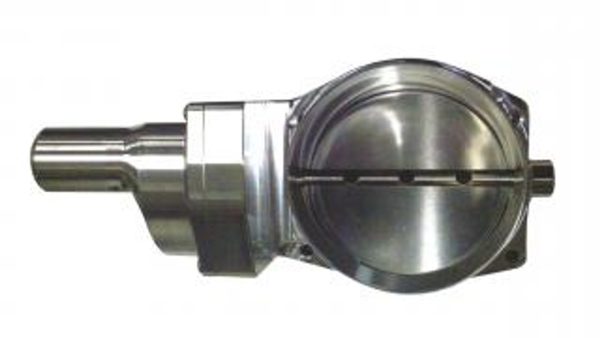 Nick Williams 102mm Billet Throttle Body (Natural Finish)- Drive By Wire LSX BOOSTED Applications (LS2, LS3, LS7) - NWTB102MMEL-BOOST