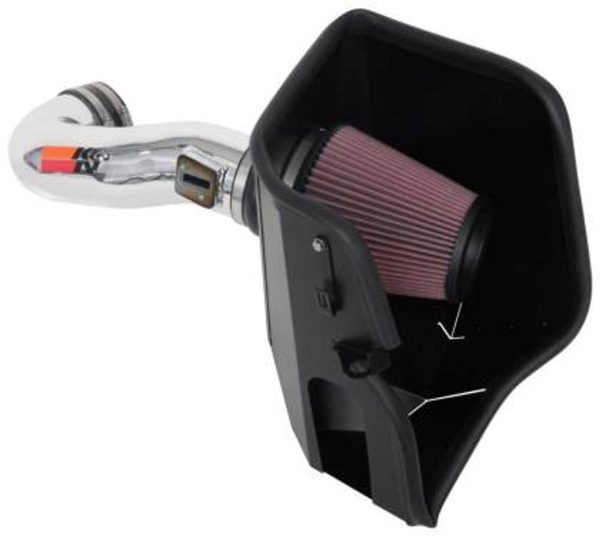 K&N Cold Air Intake (with Metal Tube)- 2019+ Chevy Silverado & GMC Sierra (5.3L & 6.2L V8) - 77-3110KP