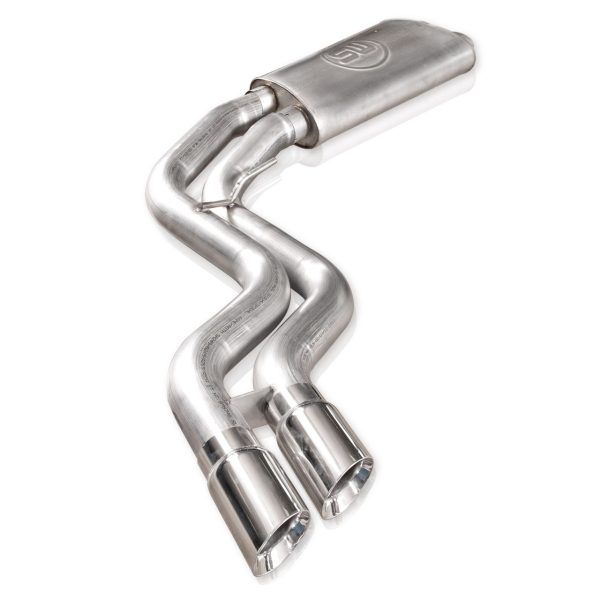StainlessWorks 3" Catback 2 in 2 Out Lightning Style in Front of Rear Tire Exit (Performance Connect for SW Headers) -2015+ Ford F-150 (5.0L V8) - FT15CBFT