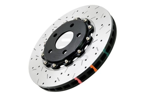 DBA 5000 Series Two Piece Drilled & Slotted Brake Rotor (Front Left) - 2012-2015 Chevy Camaro ZL1 and 2009-2015 Cadillac CTS-V (6.2L LSA) - 52608BLKLXS
