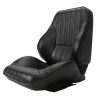 Procar 1050 Series Lowback Black Vinyl Bucket Seat Set