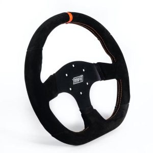 D Shaped Suede Steering Wheel